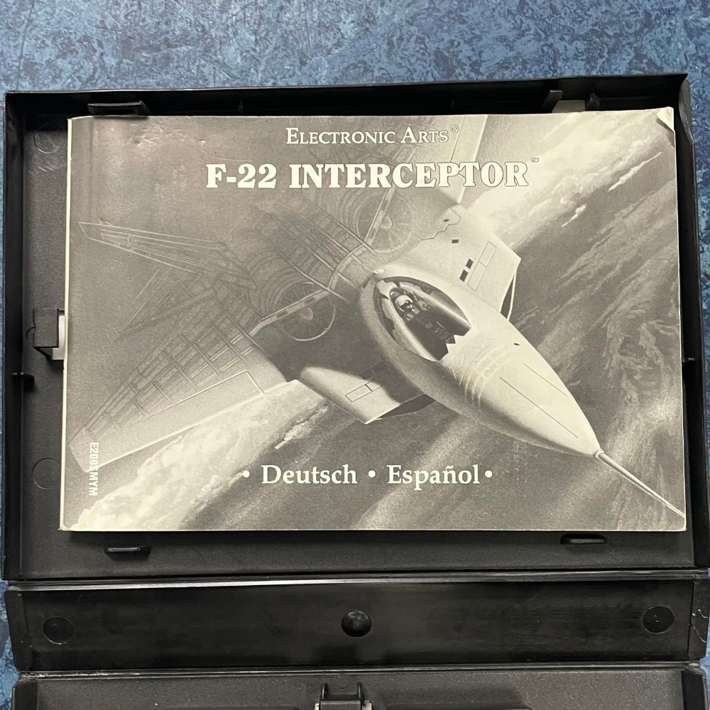 Jeu Sega Megadrive F22 INTERCEPTOR - Édition Complète PAL Français (boîte, Manuel), Très Bon état